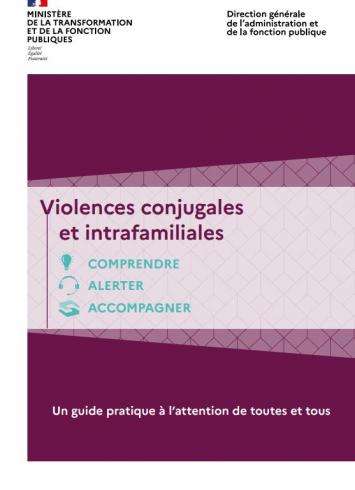 Guide DGAFP - Violence conjugale et intrafamiliale