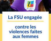 La FSU engagée contre les violences faites aux femmes