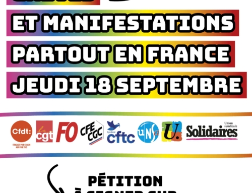 18 septembre – En grève et en manifestation